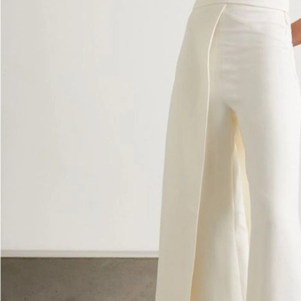 Elegant Safiyaa Strapless White Jumpsuit - Picture 5 of 13